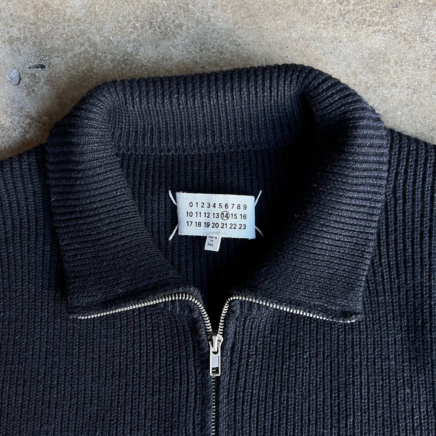 Margiela Knit Wool Zip Jacket