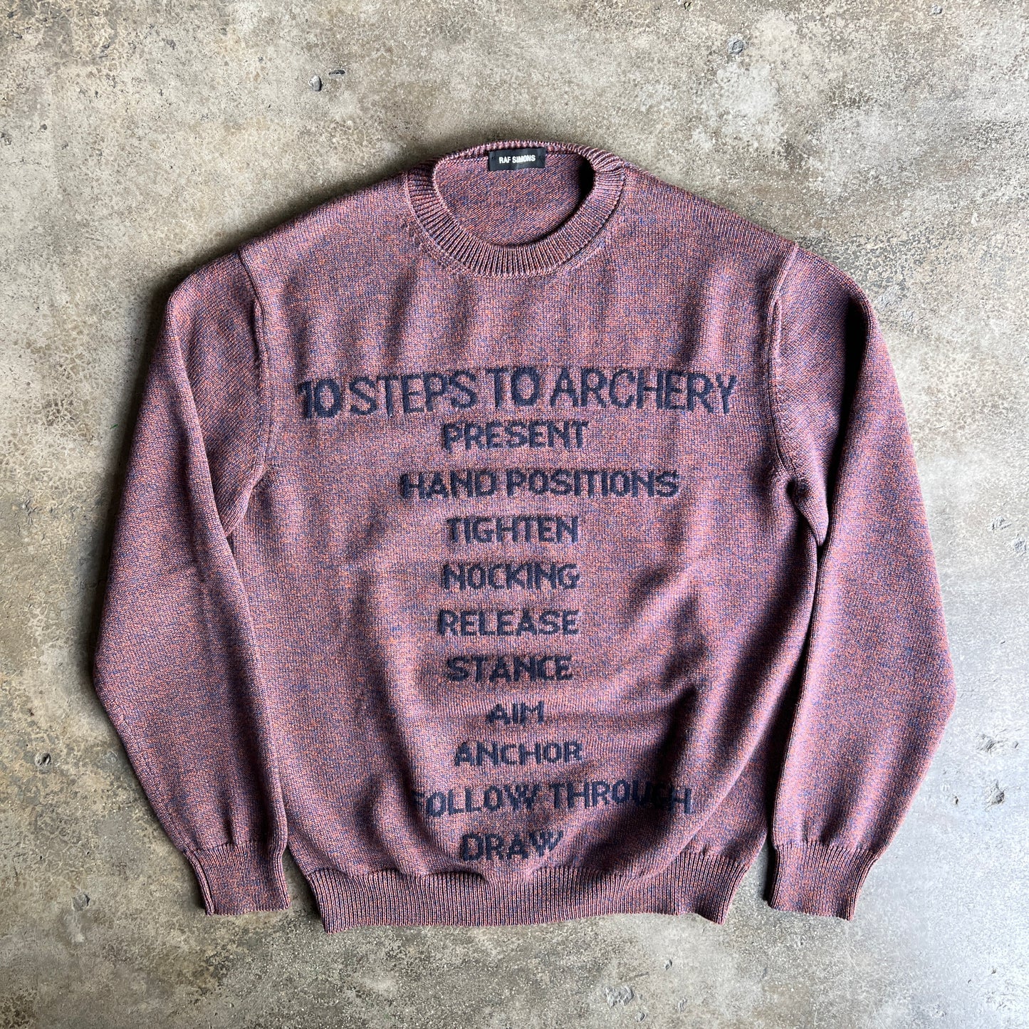 Raf Simons 2015 10 Steps To Archery Sweater